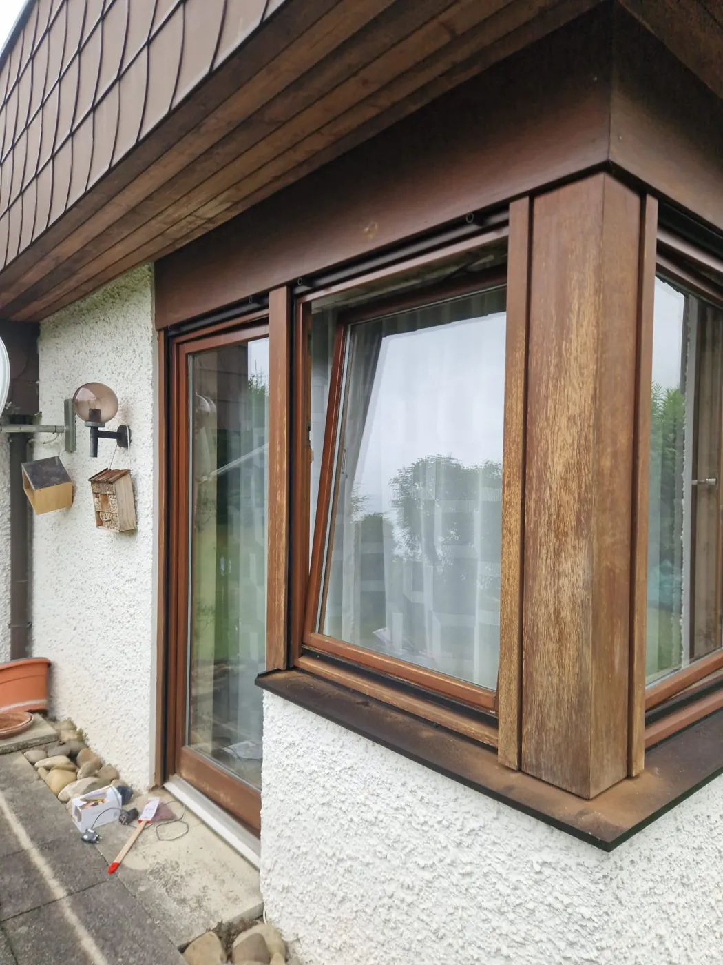 Vorher: Holzfenster lackiert Göppingen – Maler Wildstein