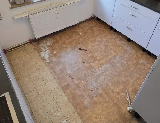 Vorher: Vinylboden verlegt Göppingen – Maler Wildstein